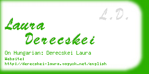 laura derecskei business card